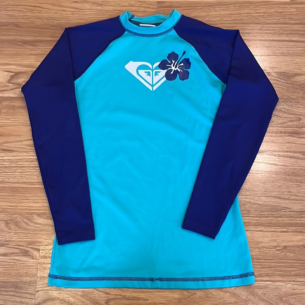 Roxy Swim Rash Guard Rashguard Size 10